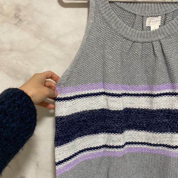 Caslon Round Scrunched Neck Knit Sweater Tank Top - Picture 5 of 9